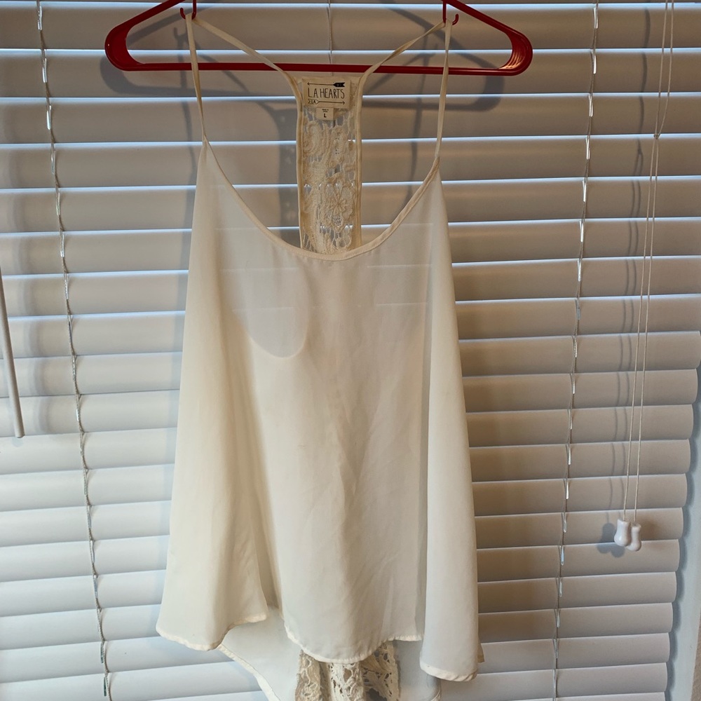 cream tank top